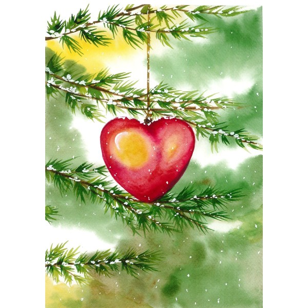 Heart on Christmas Tree